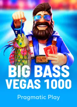 Big Bass Vegas 1000, slot da Pragmatic Play no lobby do Qzino