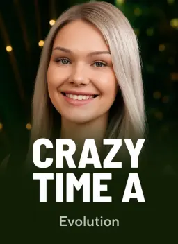Crazy Time A, game show ao vivo da Evolution no lobby do Qzino