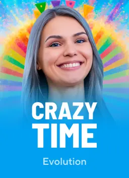 Crazy Time, da Evolution, no lobby do Qzino