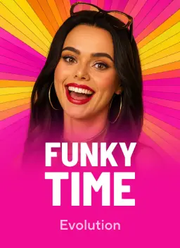 Funky Time, game show ao vivo da Evolution no lobby do Qzino