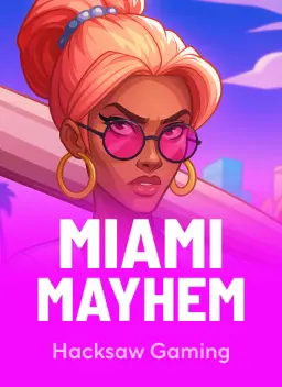 Miami Mayhem, slot da Hacksaw Gaming no lobby do Qzino