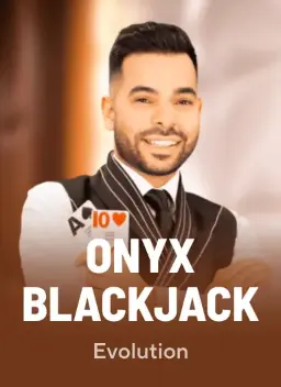 Onyx Blackjack, blackjack ao vivo da Evolution no lobby do Qzino